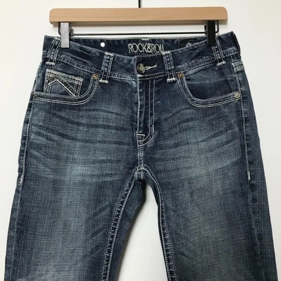 Rock & Roll Cowgirl Mid Rise Skinny Jeans Tall Inseam - Picture 4 of 15